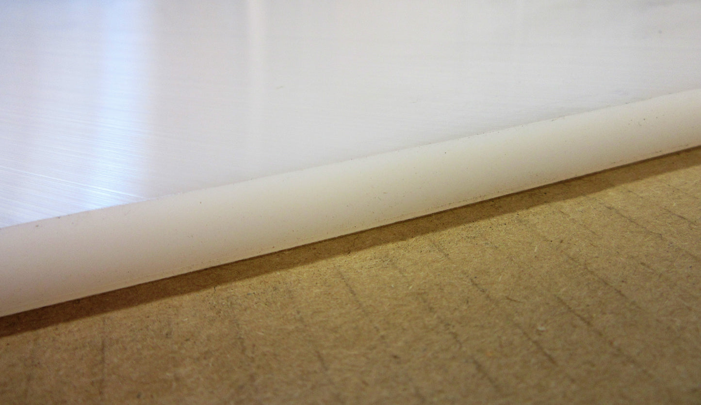 PE-HD 500 Platte 12mm Natur 602 x 514mm Vollmaterial Technischer Kunststoff