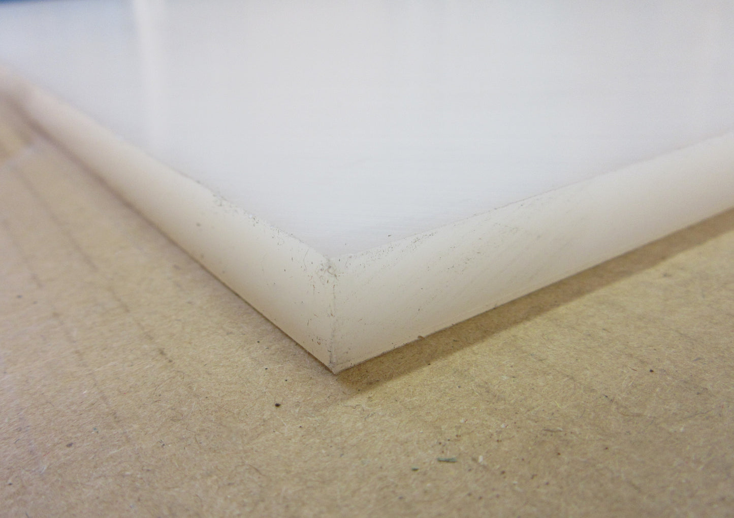 PE-HD 500 Platte 12mm Natur 602 x 514mm Vollmaterial Technischer Kunststoff