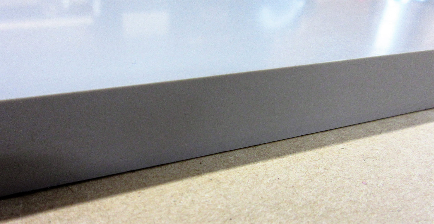 PVC-U CAW Platte 15mm Hellgrau Zuschnitt 1000 x 904mm Technischer Kunststoff