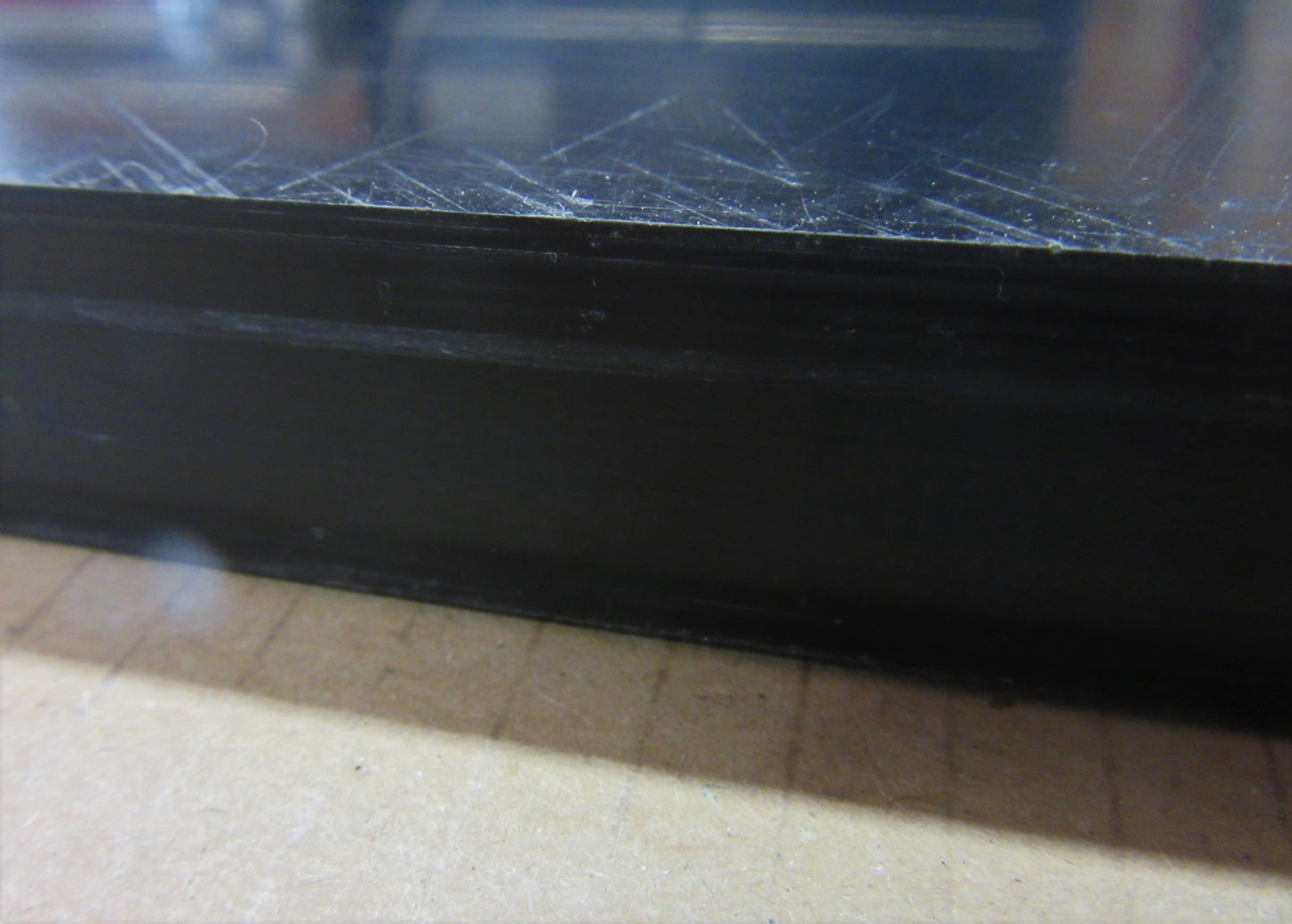 PVC-CAW Platte 20mm Schwarz Zuschnitt 520 x 485mm Technischer Kunststoff