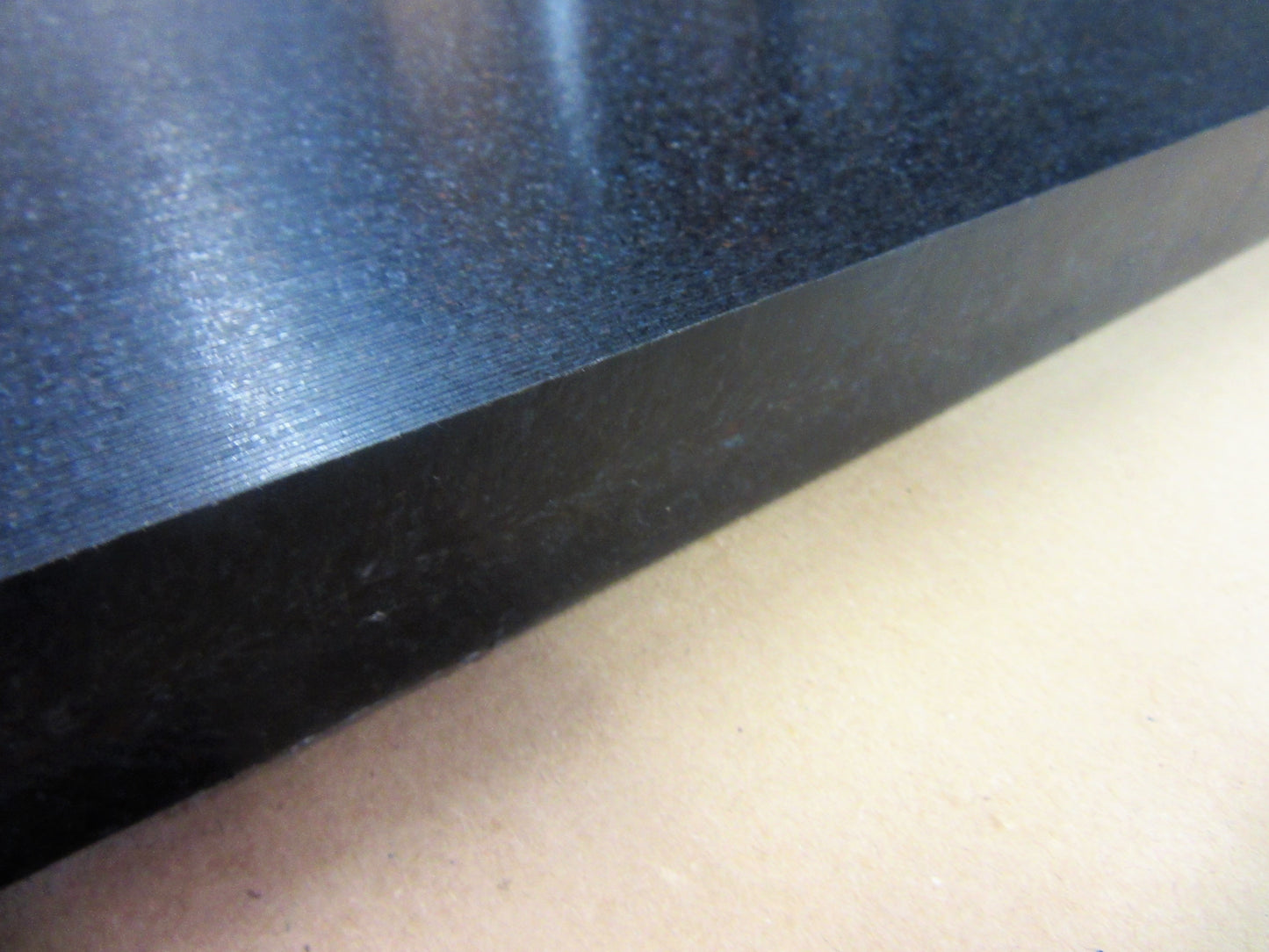 PE HD-500 R Regenerat Platte 30mm fein bunt/Schwarz 609 x 580mm Vollmaterial