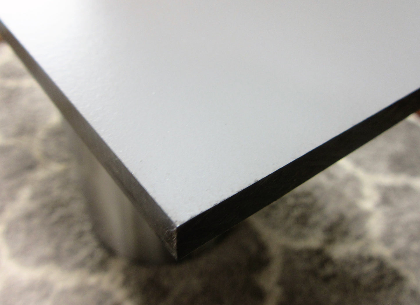 HPL Platte Tischplatte 8mm Mid Grey beidseitig 936 x 530mm TRESPA® Meteon®