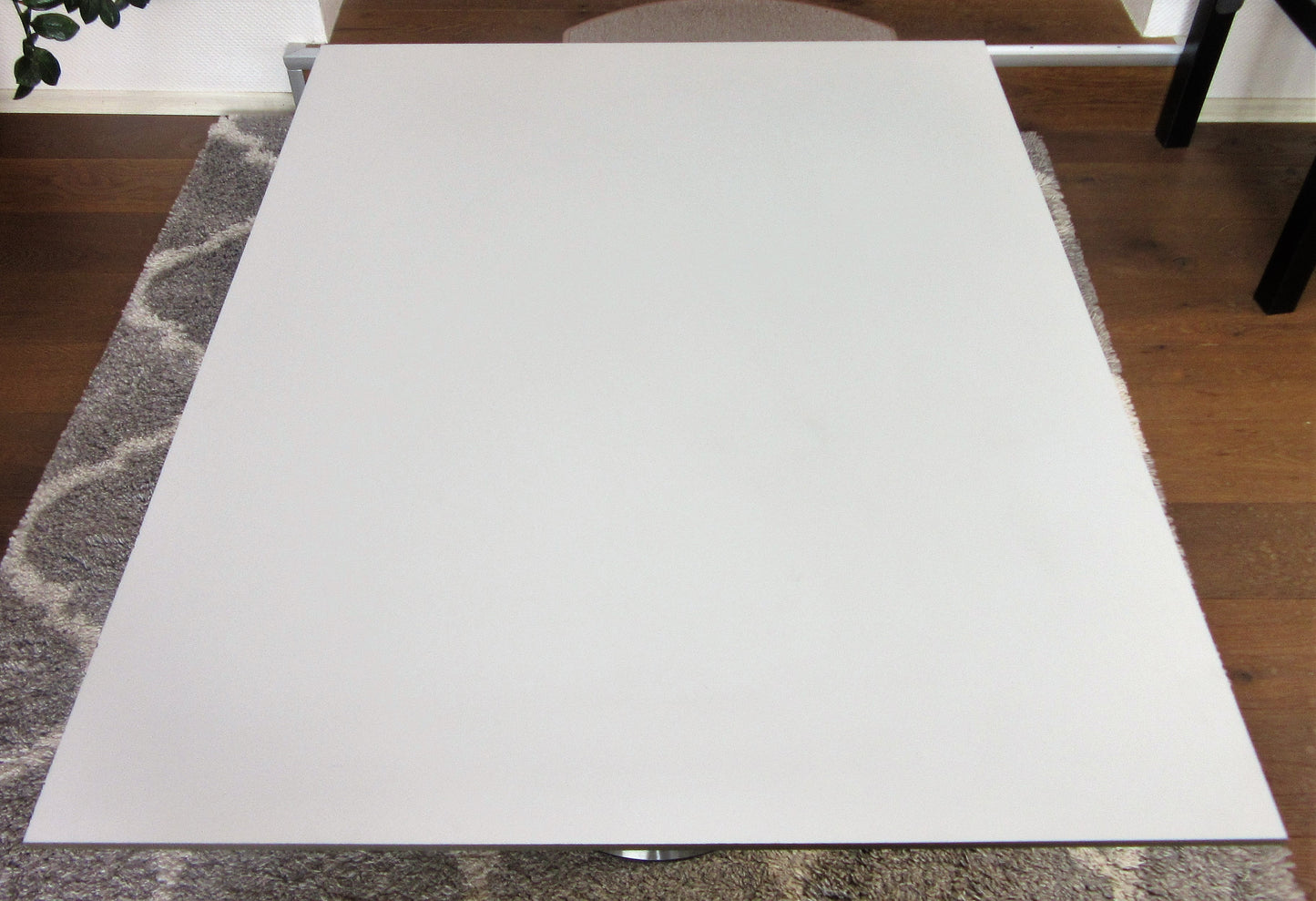 HPL Platte Tischplatte 8mm Silver Grey beidseitig 926 x 537mm TRESPA® Meteon®