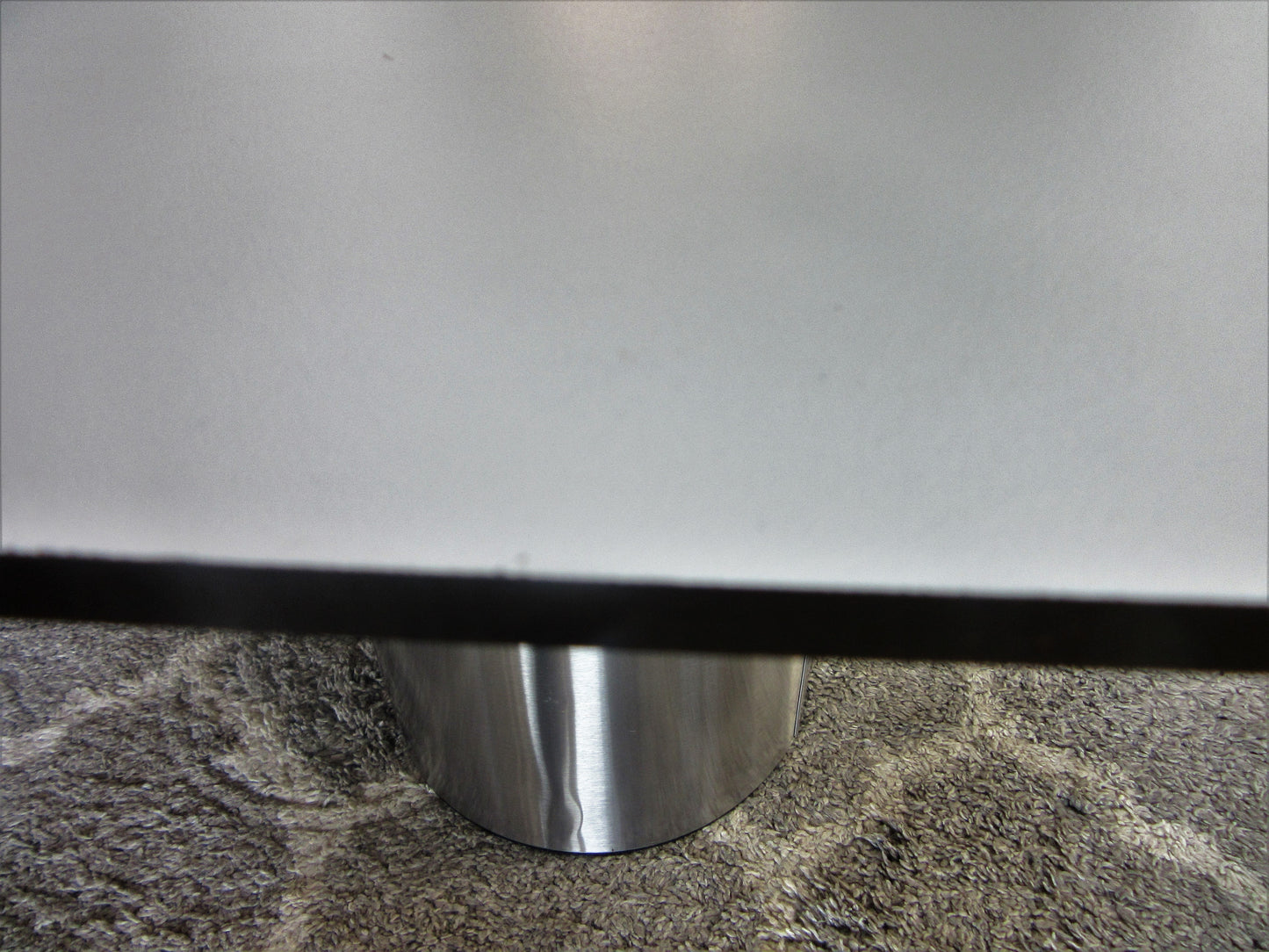 HPL Platte Tischplatte 8mm Silver Grey beidseitig 926 x 537mm TRESPA® Meteon®