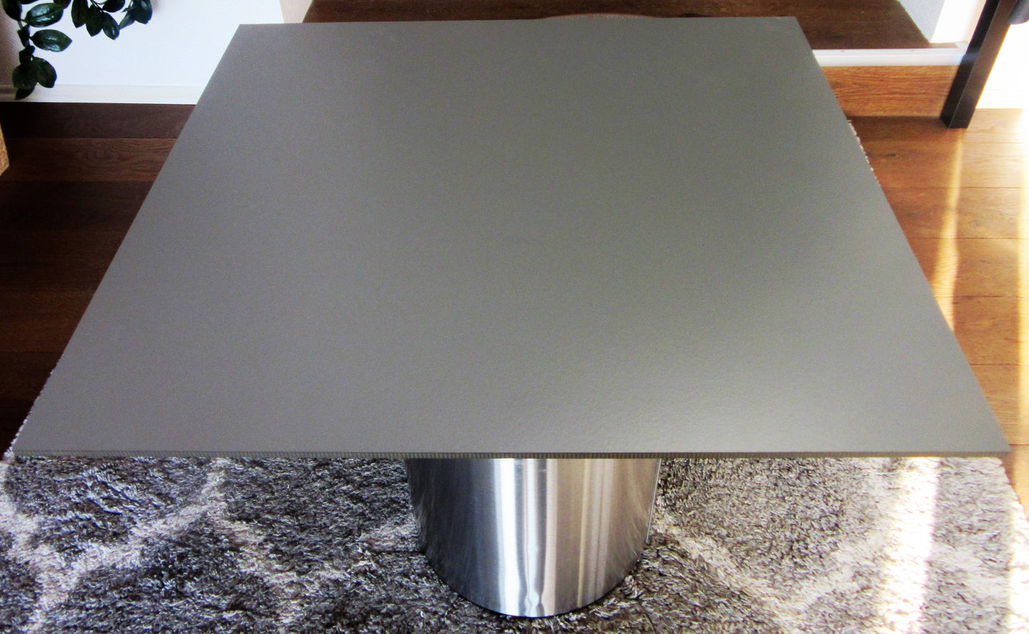 HPL Platte Tischplatte 8mm Quarz Grey beidseitig 741 x 677mm TRESPA® Meteon®