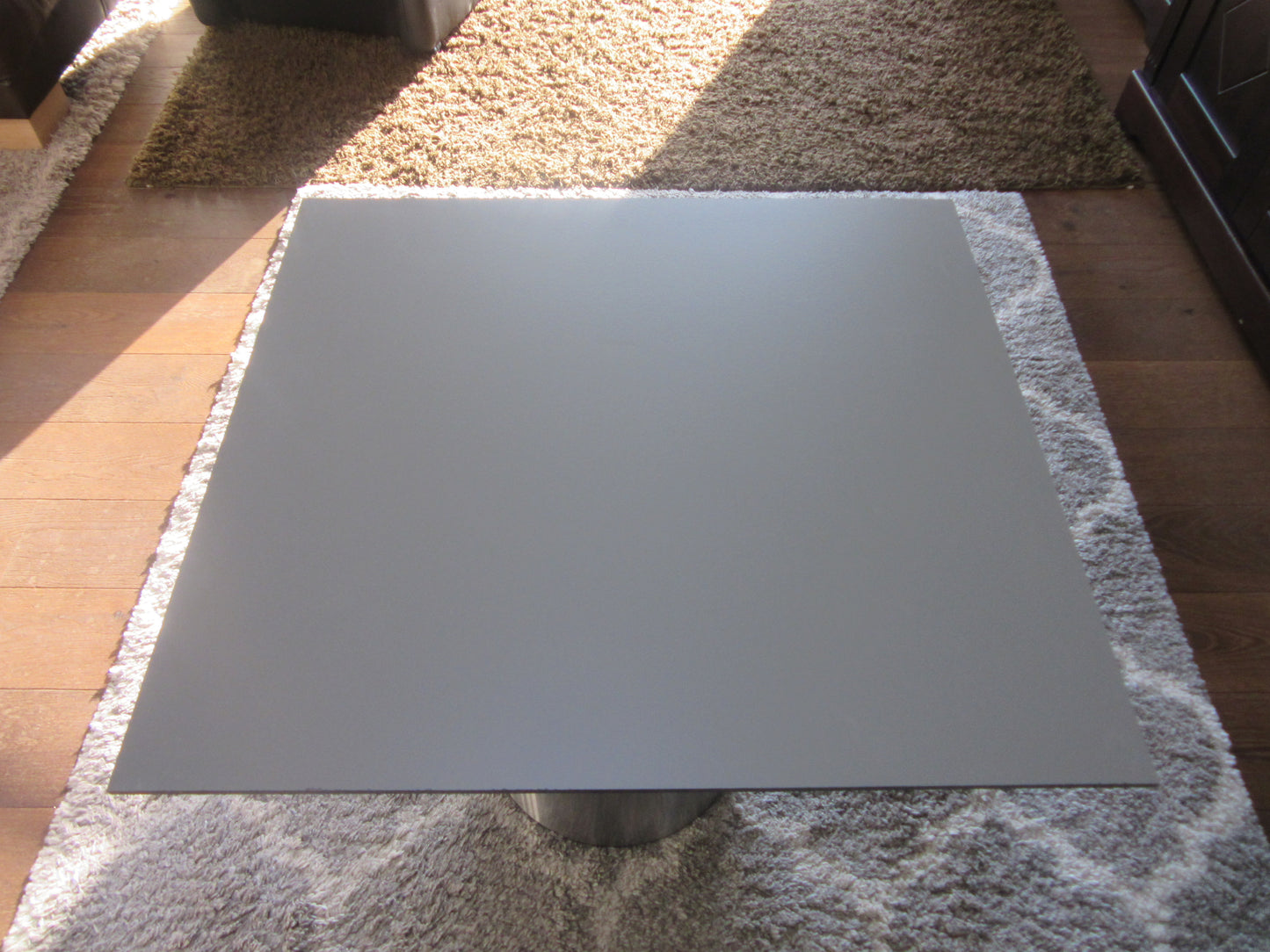 HPL Platte Tischplatte 8mm Quarz Grey beidseitig 741 x 677mm TRESPA® Meteon®