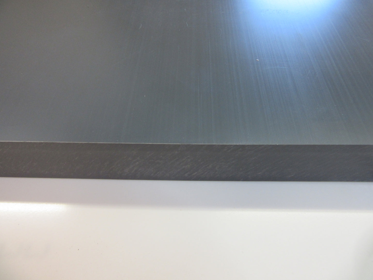 PVC-U CAW Platte 40 mm Dunkelgrau Zuschnitt 1004 x 275/272mm Technischer Kunststoff