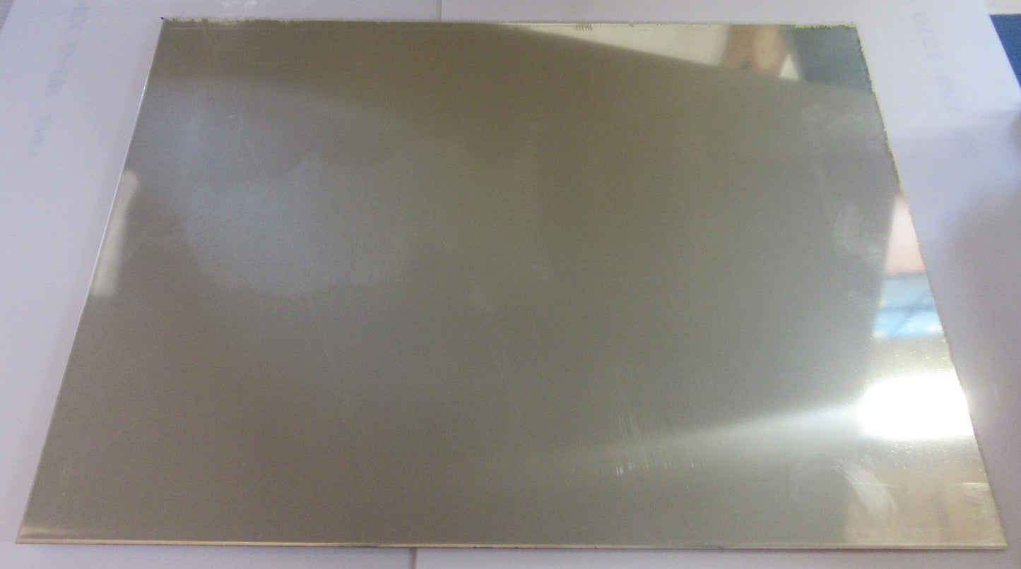 Alu-Verbundplatte 3mm Spiegel Innen und Außeneinsatz Zuschnitt 610 x 447mm
