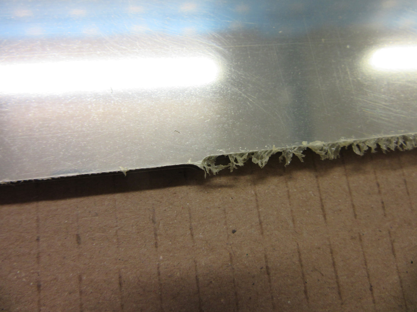 Alu-Verbundplatte 3mm Spiegel Innen und Außeneinsatz Zuschnitt 810 x 270mm