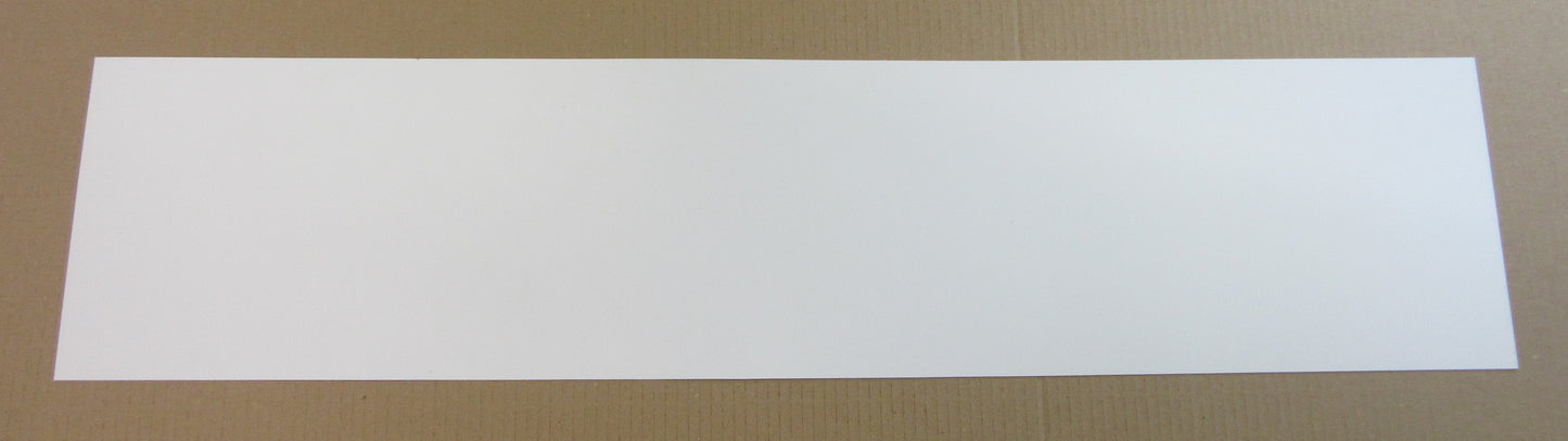 Polystyrol-Platte 0,5mm 840 x 190mm Weiß matt - PS Platte