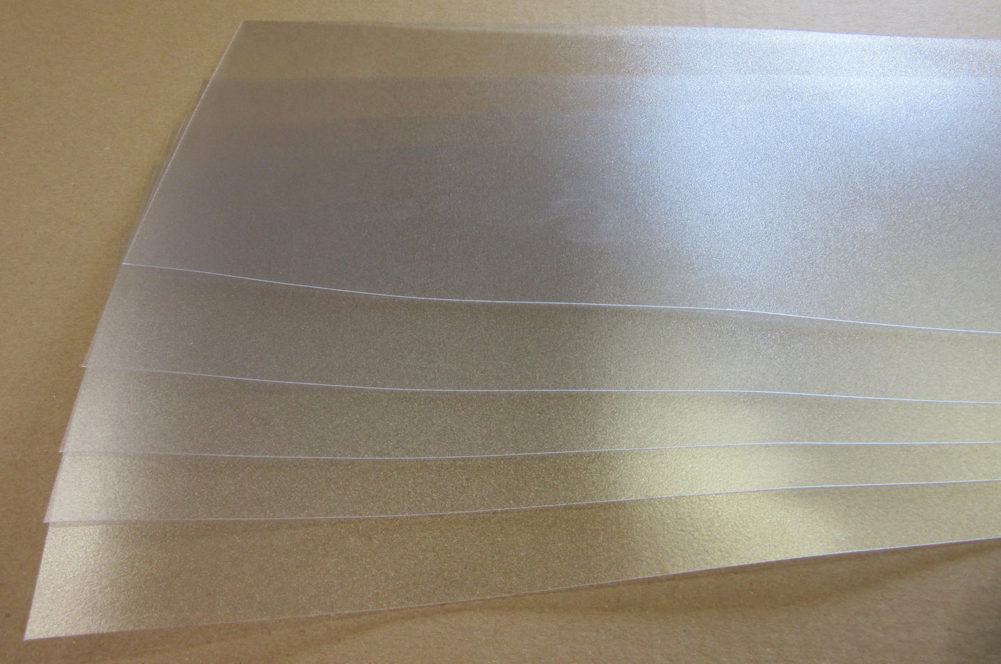 5 x PET-A Lumex® Folie Platte 0,3 mm 700 x 138mm farblos AR Transparent Antireflex