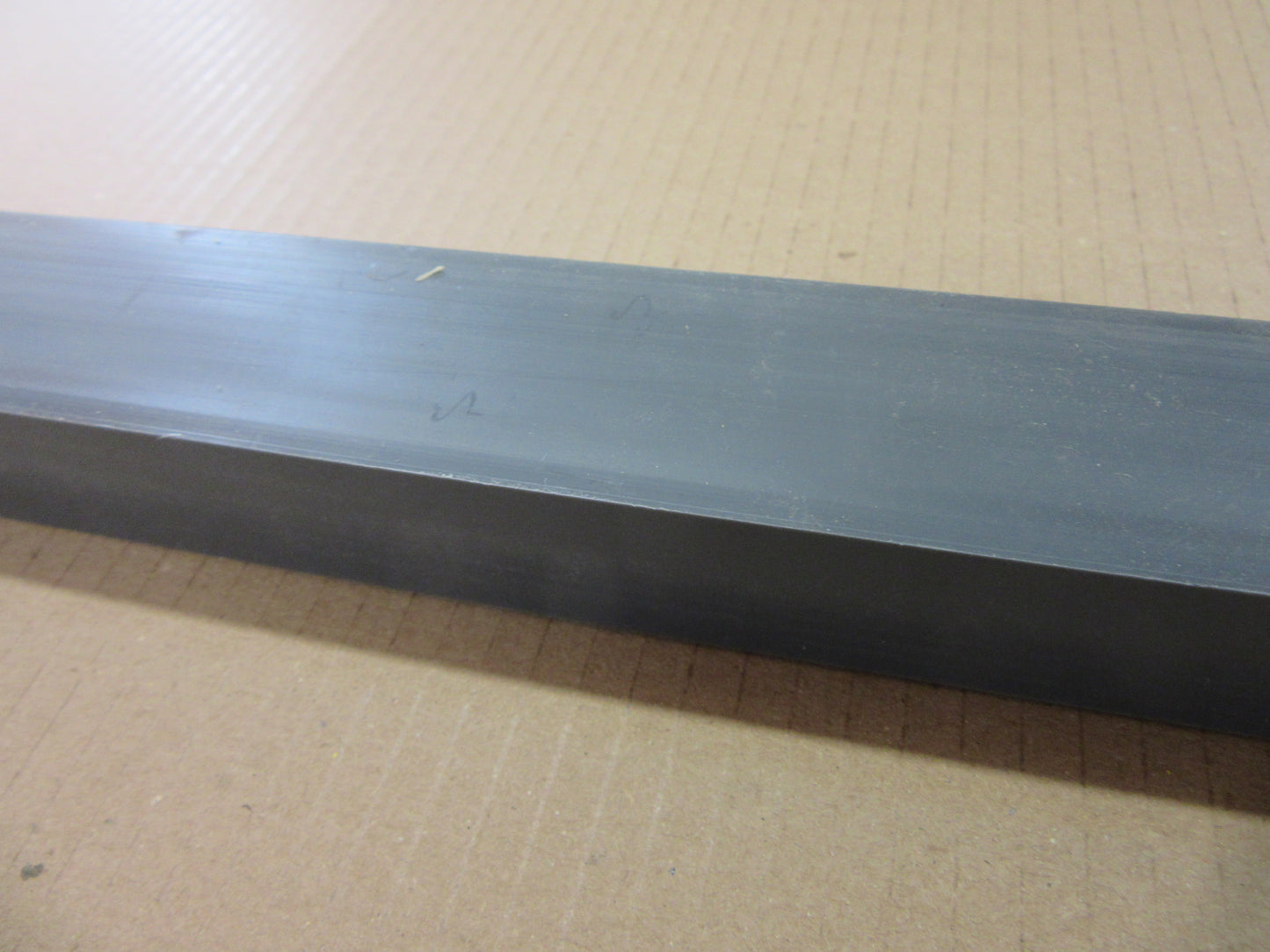 PVC-U CAW Platte Streifen 40mm Dunkelgrau Zuschnitt 726 x 26mm Technischer Kunststoff