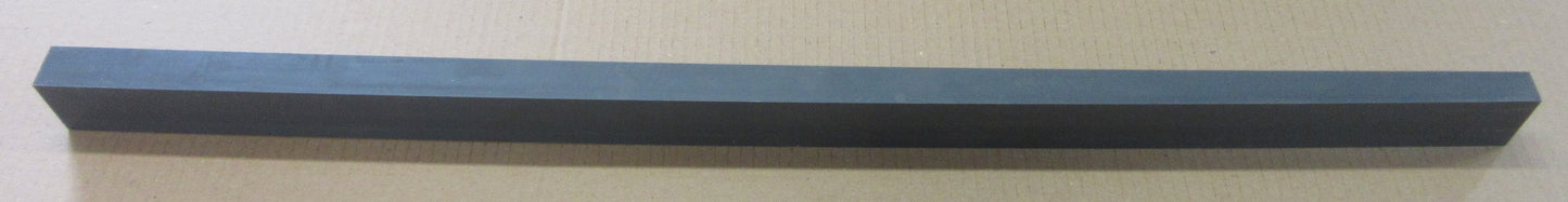 PVC-U CAW Platte Streifen Keil 40mm Dunkelgrau Zuschnitt 743 x 25/17mm Technischer Kunststoff