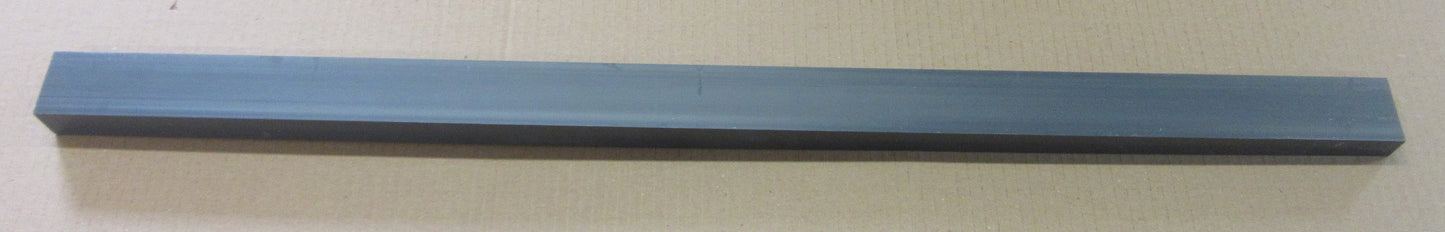 PVC-U CAW Platte Streifen Keil 40mm Dunkelgrau Zuschnitt 743 x 25/17mm Technischer Kunststoff