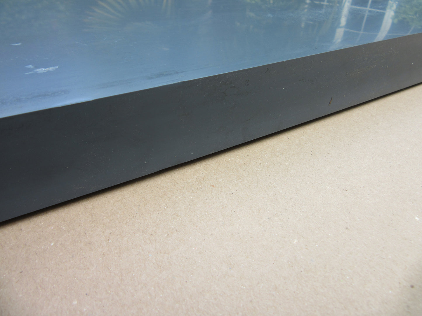 PVC-U CAW Platte 40mm Dunkelgrau Zuschnitt 1320 x 805mm Technischer Kunststoff