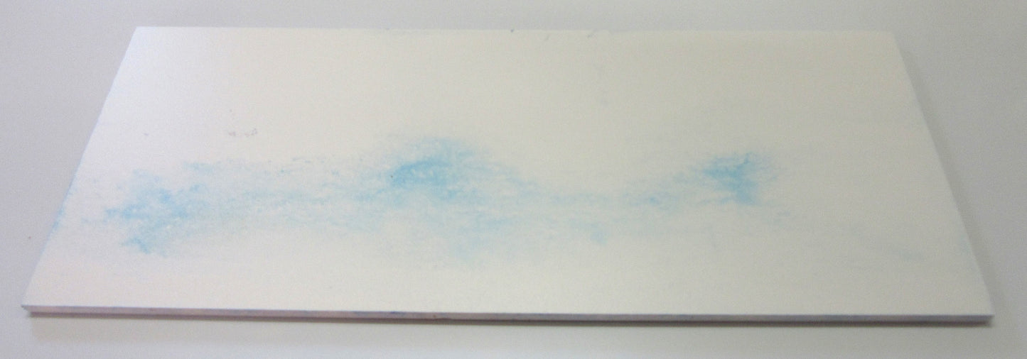 PVC Hartschaumplatte 6mm Zuschnitt weiß/blau ca. 350-345 x 145mm