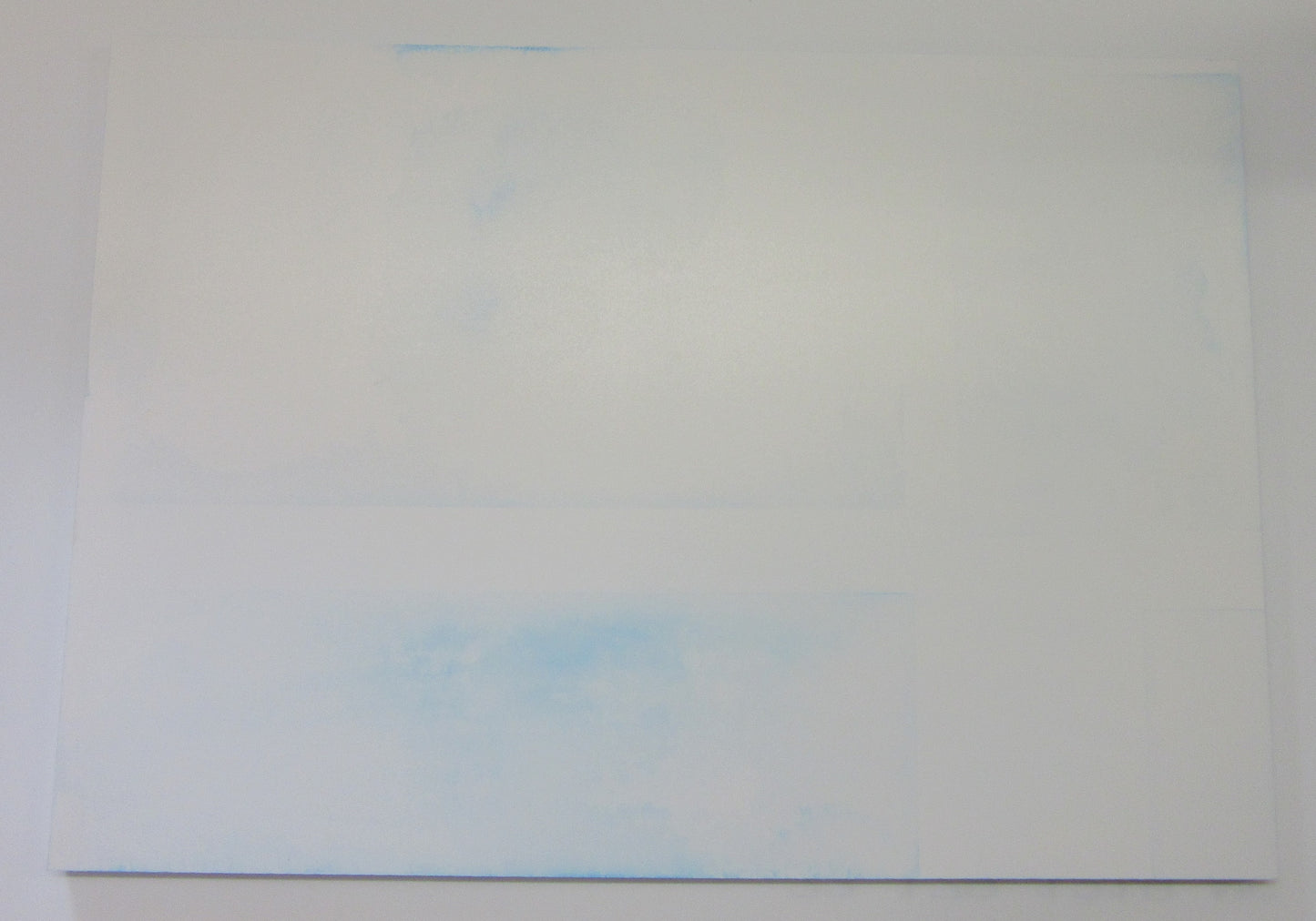 PVC Hartschaumplatte 6mm Zuschnitt weiß/blau 495 x 350mm