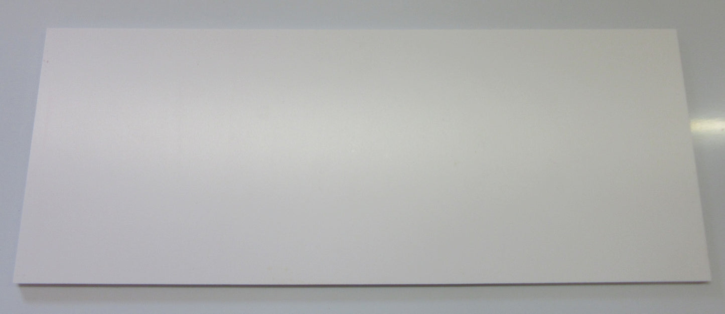 PVC Hartschaumplatte 6mm Zuschnitt rot lackiert 464 x 182 mm - Kunststoff Platte