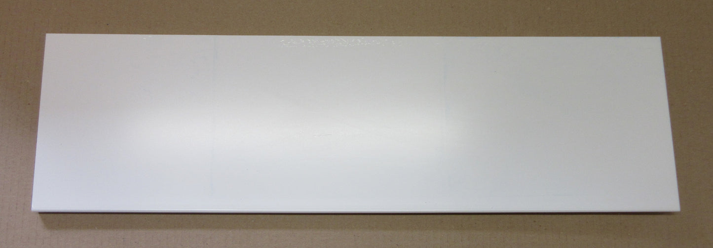 PVC Integralschaumplatte 10mm Zuschnitt weiß 580 x 150 mm - Kunststoff Platte