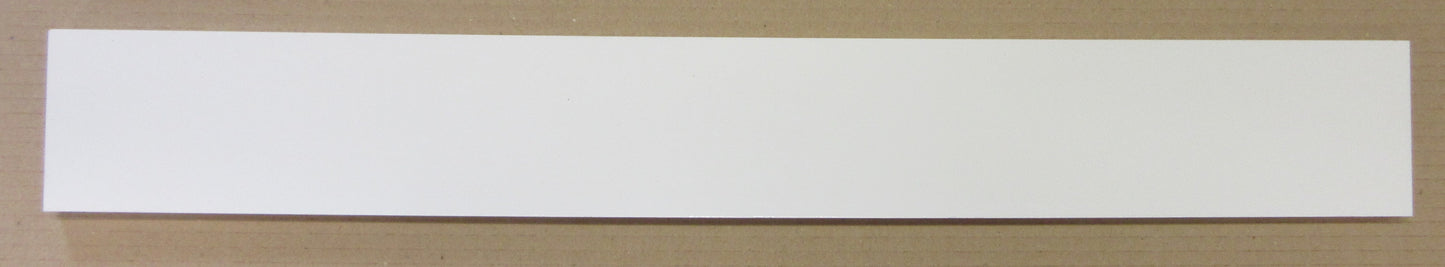 PVC Integralschaumplatte 10mm Zuschnitt weiß 605 x 80 mm - Kunststoff Platte