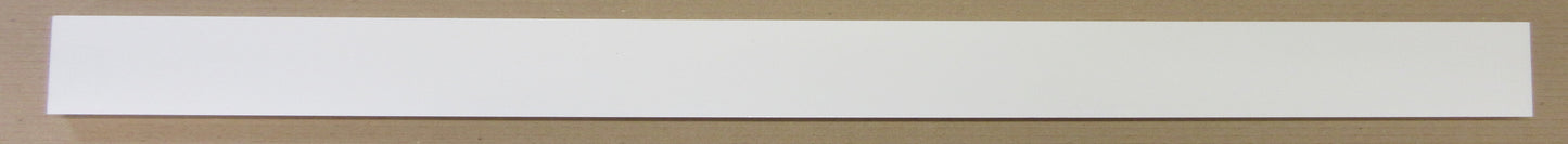 PVC Integralschaumplatte 10mm Zuschnitt weiß 605 x 43 mm - Kunststoff Platte