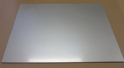 PC Platte 5mm Zuschnitt DIN A2 594 x 420mm Kunststoffglas Silber foliert Polycarbonat