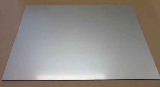 PC Platte 5mm Zuschnitt DIN A2 594 x 420mm Kunststoffglas Silber foliert Polycarbonat