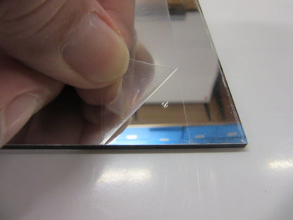 Alu-Verbundplatte 3 mm Spiegel Innen und Außeneinsatz Zuschnitt 673 x 215mm