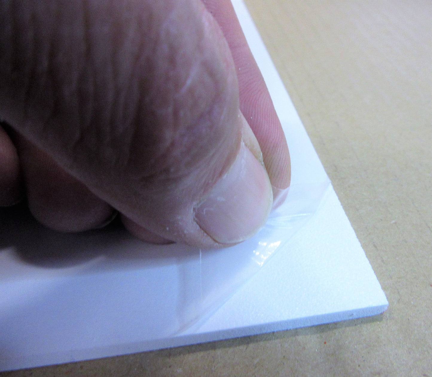 PVC Hartschaumplatte 2mm Zuschnitt weiß 610 x 554mm KömaPrint® Kunststoffplatte