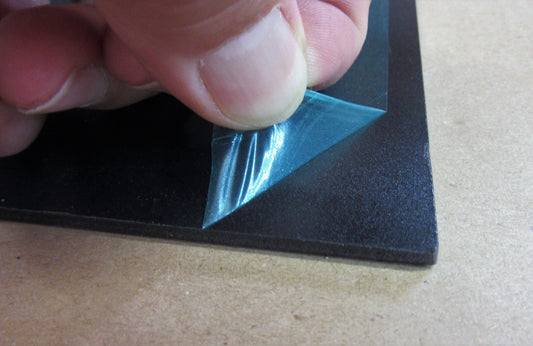 PVC Hartschaumplatte 3mm Zuschnitt Schwarz 820 x 408mm - Kunststoff Platte