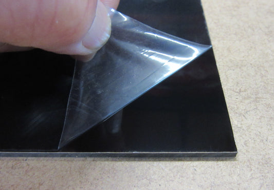 Alu-Verbundplatte 3mm Schwarz glänzend Zuschnitt 748 x 350mm, Deckschicht 0,3mm
