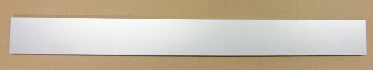 Acryl XT Blende 8mm 698 x 70mm Kunststoff-Licht-Blende Silber, Panel, Leiste, Acrylglas