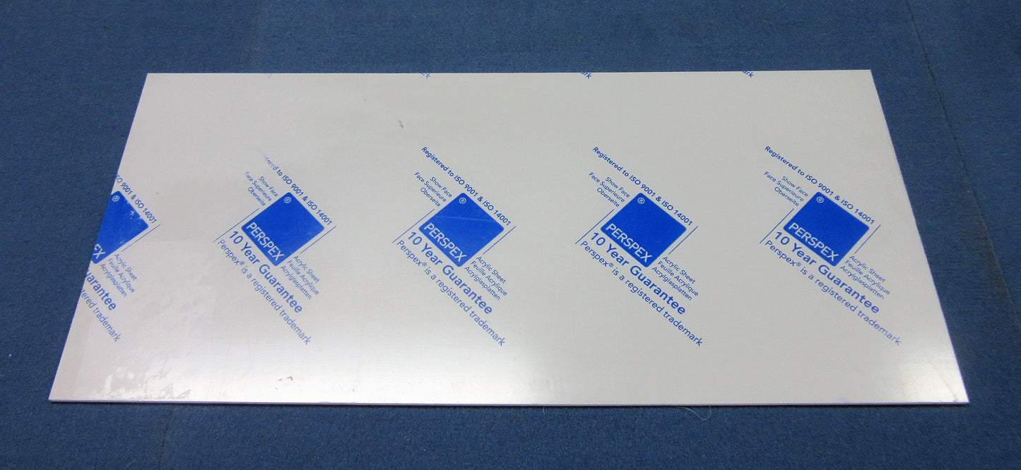 Acryl GS-Platte 3mm Zuschnitt 525 x 245mm Frost weiß S2 030 Kunststoffglas
