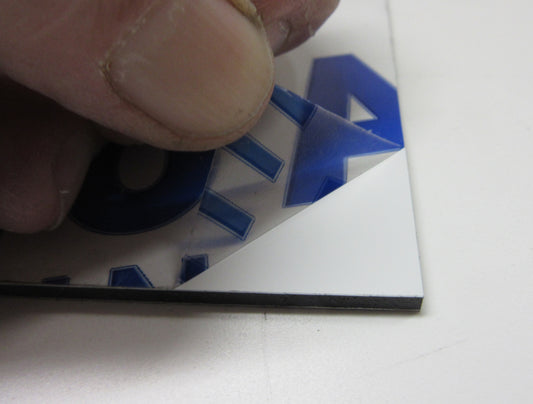 Alu-Verbundplatte 3mm weiß Zuschnitt DIN A3 420 x 297mm Werbeschild Firmenschild