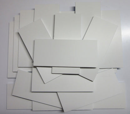 PVC Hartschaumplatten 6mm ca. 1 kg Reste Weiß - Kunststoff Platten