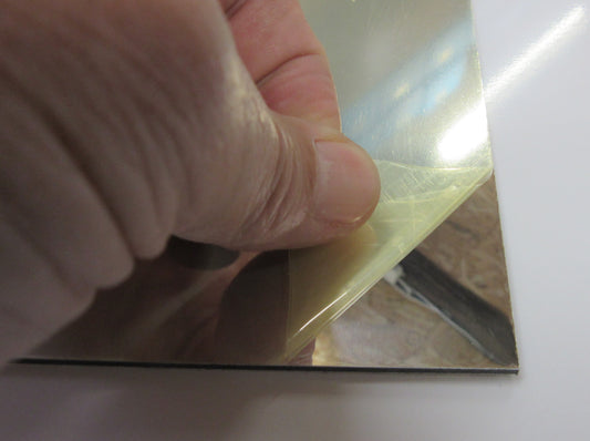 Alu-Verbundplatte 3mm Spiegel Innen und Außeneinsatz Zuschnitt 810 x 270mm