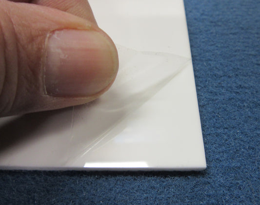Acryl XT Platte 3mm Zuschnitt 505 x 104mm Kunststoffglas, Weiß, Acrylglas