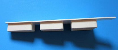 Endkappen Konisch Profil Weiß - Rechts - Kunststoff 198 x 44mm