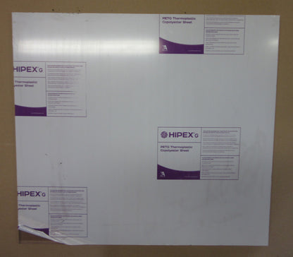 HIPEX® G-PET Platte 15mm Zuschnitt 691 x 625mm klar Vollmaterial Kunststoff