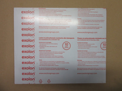 PC UV Platte 6mm Zuschnitt 351 x 290mm EXOLON® UV 2760 Grau Kunststoffglas