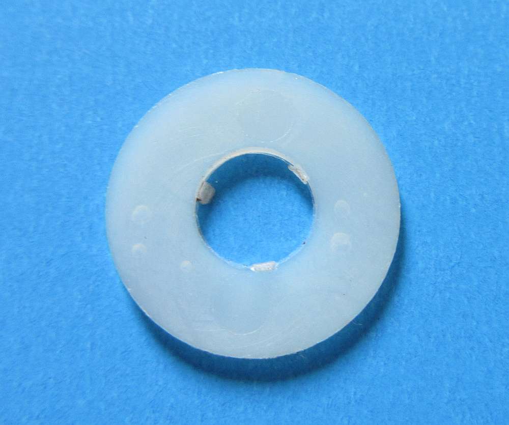 100 Stück Unterlegscheiben aus PE, natur, 15,4mm, 1mm stark, für M6