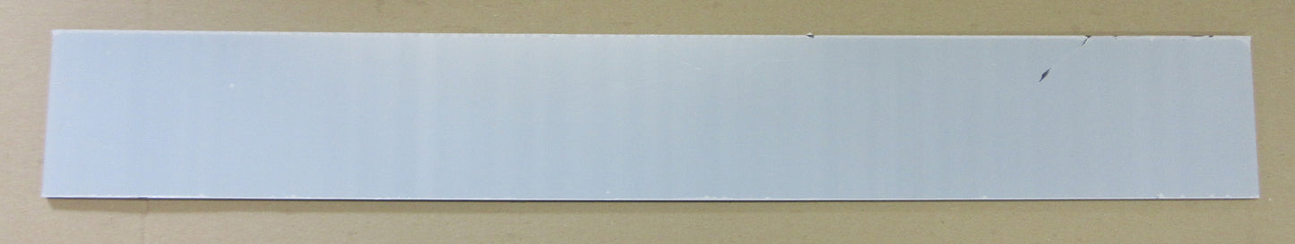 PC UV Platte 6 mm Grau getönt 685 x 79mm Polycarbonat Kunststoffglas