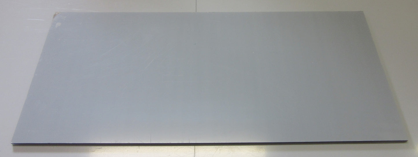 PC UV Platte 6 mm Grau getönt 568 x 253mm Polycarbonat Kunststoffglas