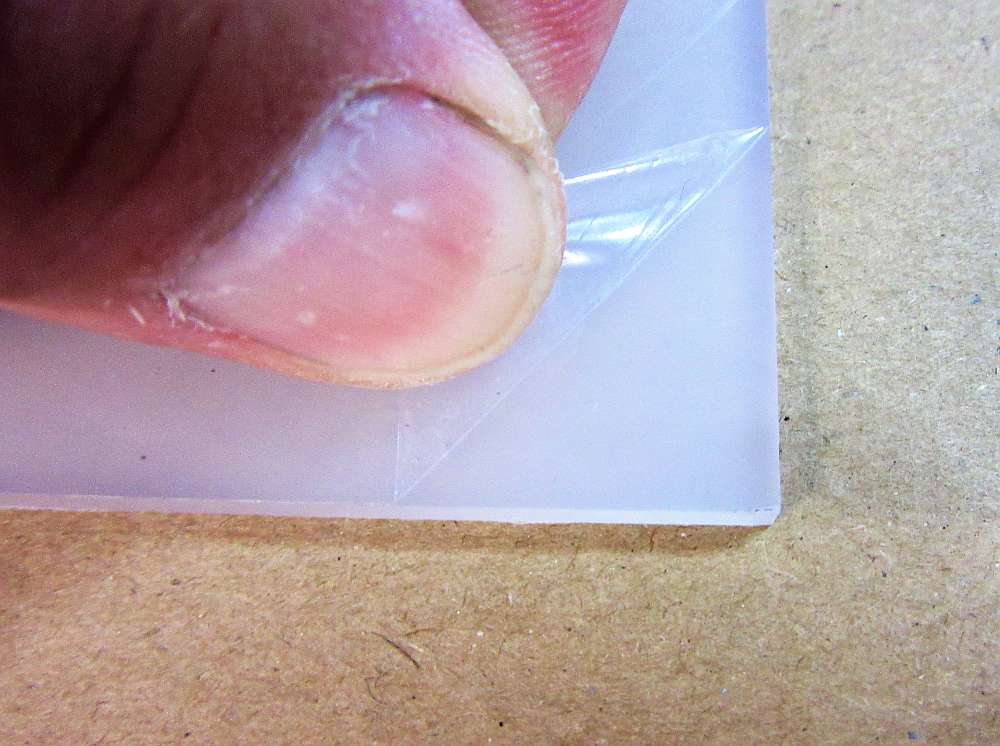 Acryl GS-Platte 3mm Zuschnitt 608 x 287mm Frost 032 Kunststoffglas Acrylglas
