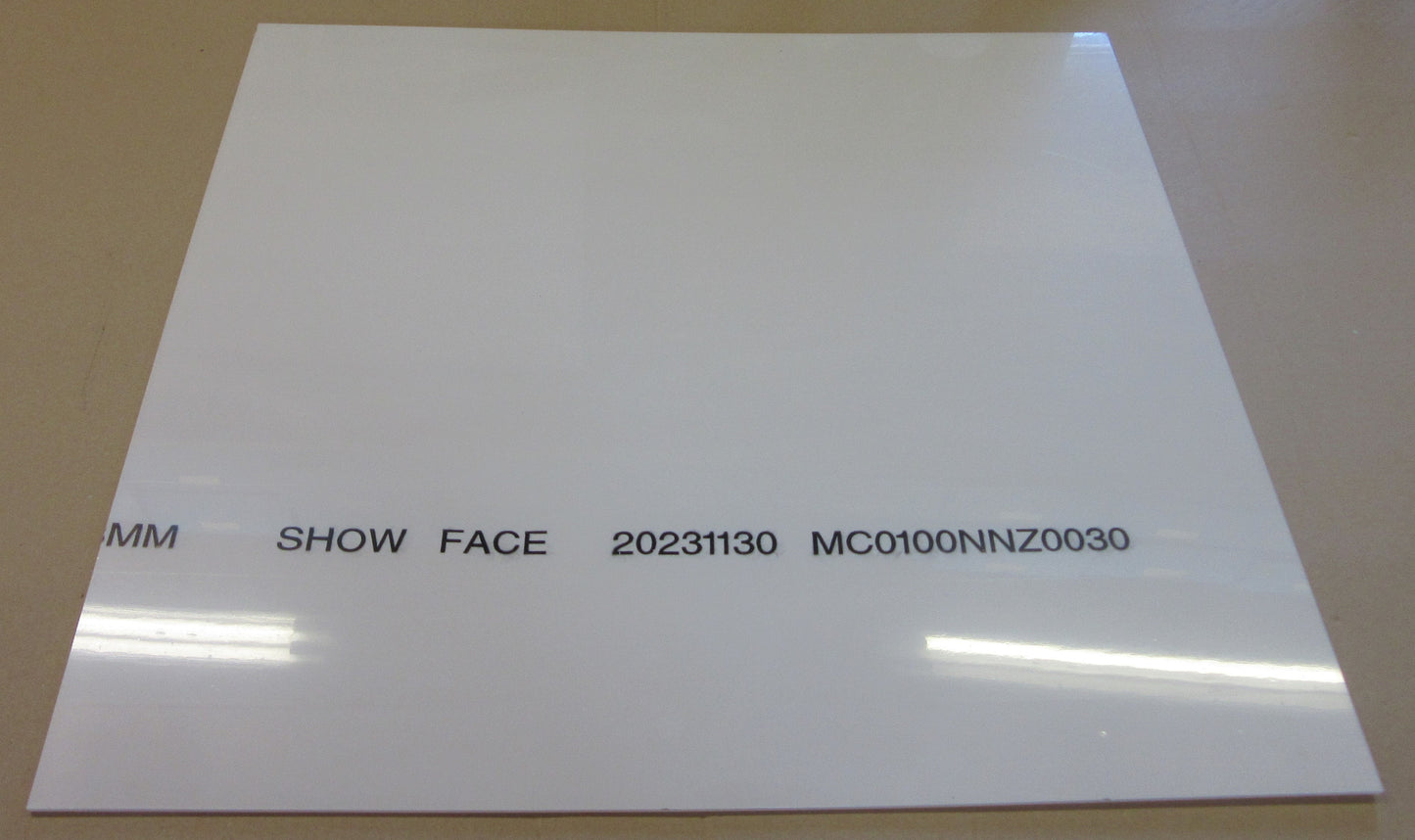 Acryl XT Platte 3mm Zuschnitt 530 x 493mm PMMA Kunststoffglas Acrylglas klar