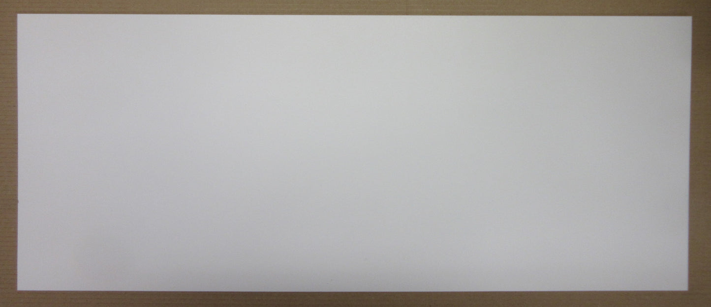 PVC Hartschaumplatte 6mm Zuschnitt hellgrau/Weiß 646 x 267mm Kunststoff Platte