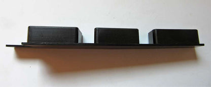 Endkappen Konisch Profil Schwarz Kunststoff 198 x 44mm
