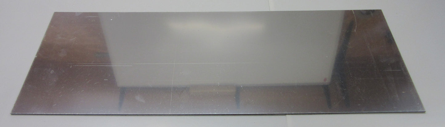 Alu-Verbundplatte 3 mm Spiegel Innen und Außeneinsatz Zuschnitt 673 x 250mm