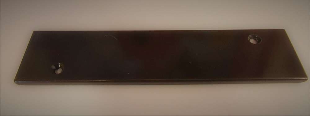 Alu-Endkappe Braun für Balkonbretter 131,5 x 31mm für Stoßverbindung - Kömabord