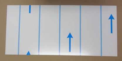 Alu-Verbundplatte 3mm weiß Zuschnitt 700 x 315mm, Deckschicht 0,3mm DIBOND®